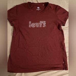 Levi's Red Fitted Polo T-Shirt